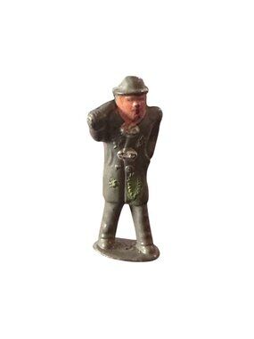 Barclay Manoil Traveling Hobo Lead Figure 1950s Vintage Lead Toy 1.75" Tall